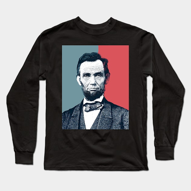 President Abraham Lincoln Long Sleeve T-Shirt by PallKris